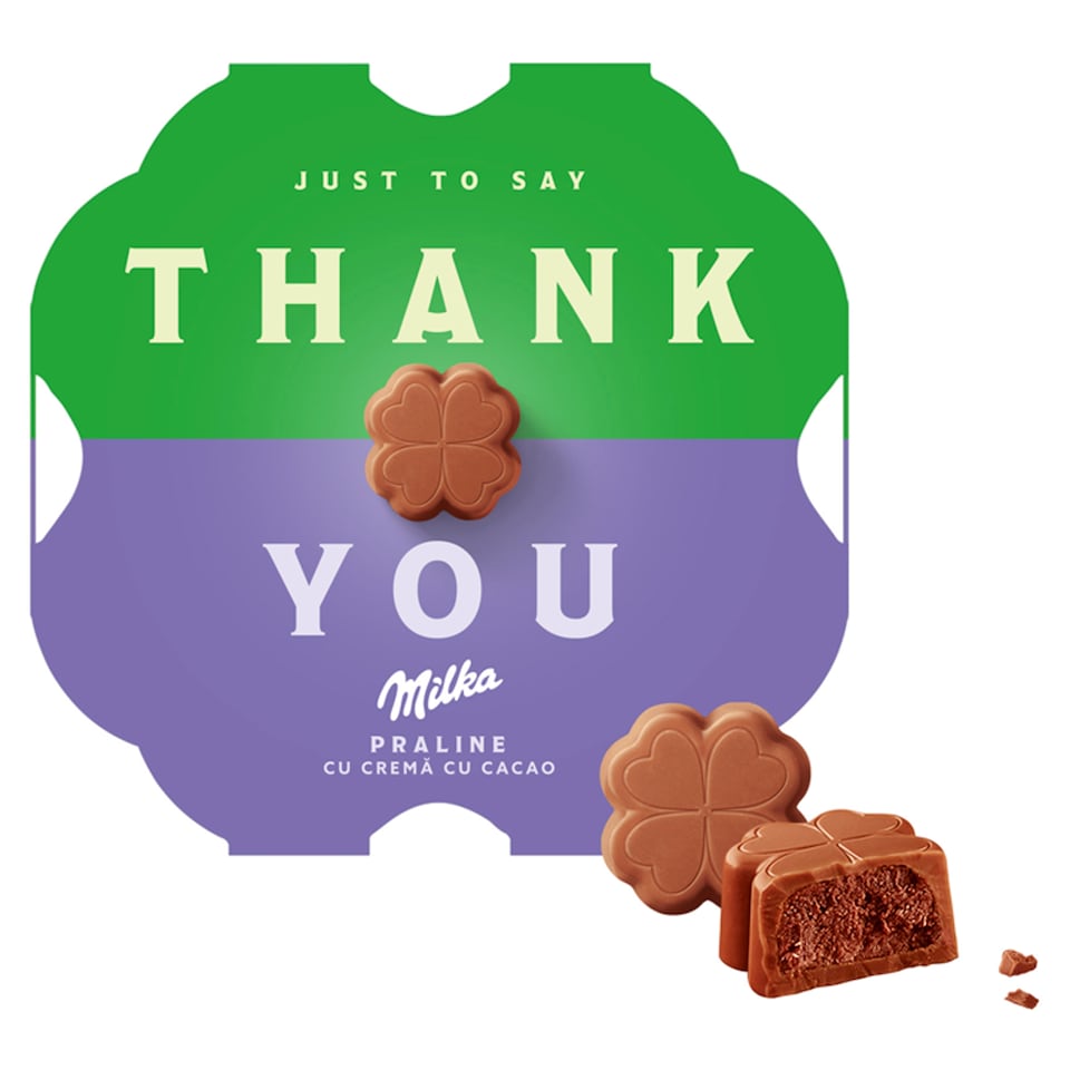 image 1 of Milka bonboniéra Thank You, kakaová náplň 44 g