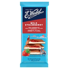 E.Wedel Milk Chocolate With Strawberry 100G