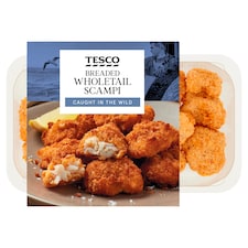 Tesco Breaded Wholetail Scampi 200G