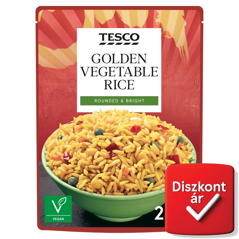 Tesco Golden Vegetable Rice 250 g