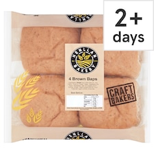 Henllan Bakery Brown Baps 4 Pack