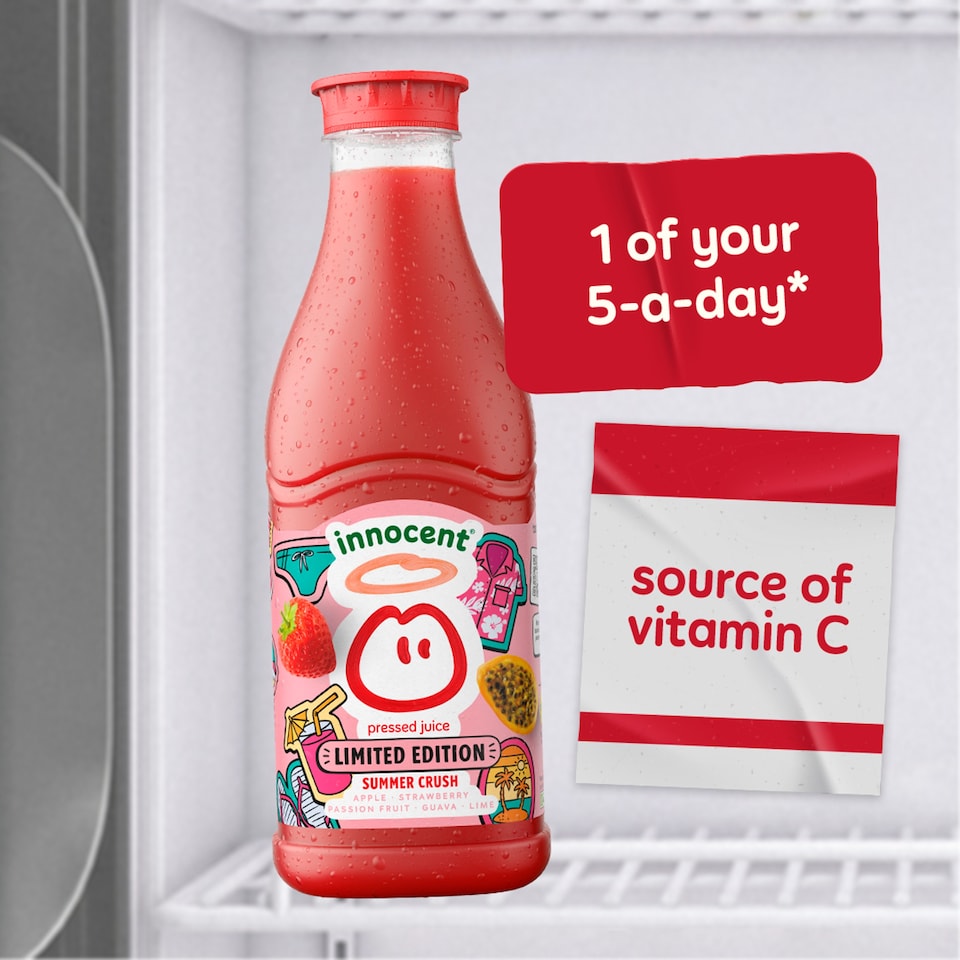 image 1 of innocent Summer Crush Apple, Strawberry, Passion Fruit, Guava and Lime 900ml