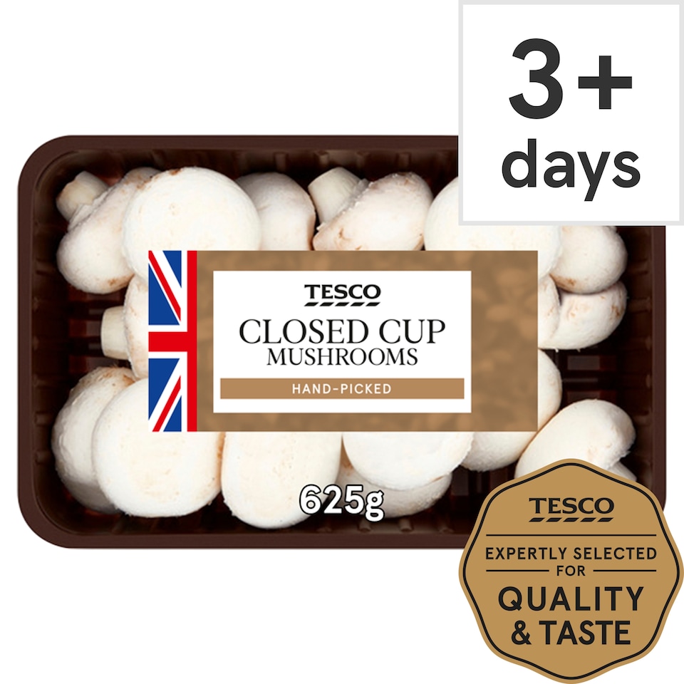 Tesco Family Pack Mushrooms 625G