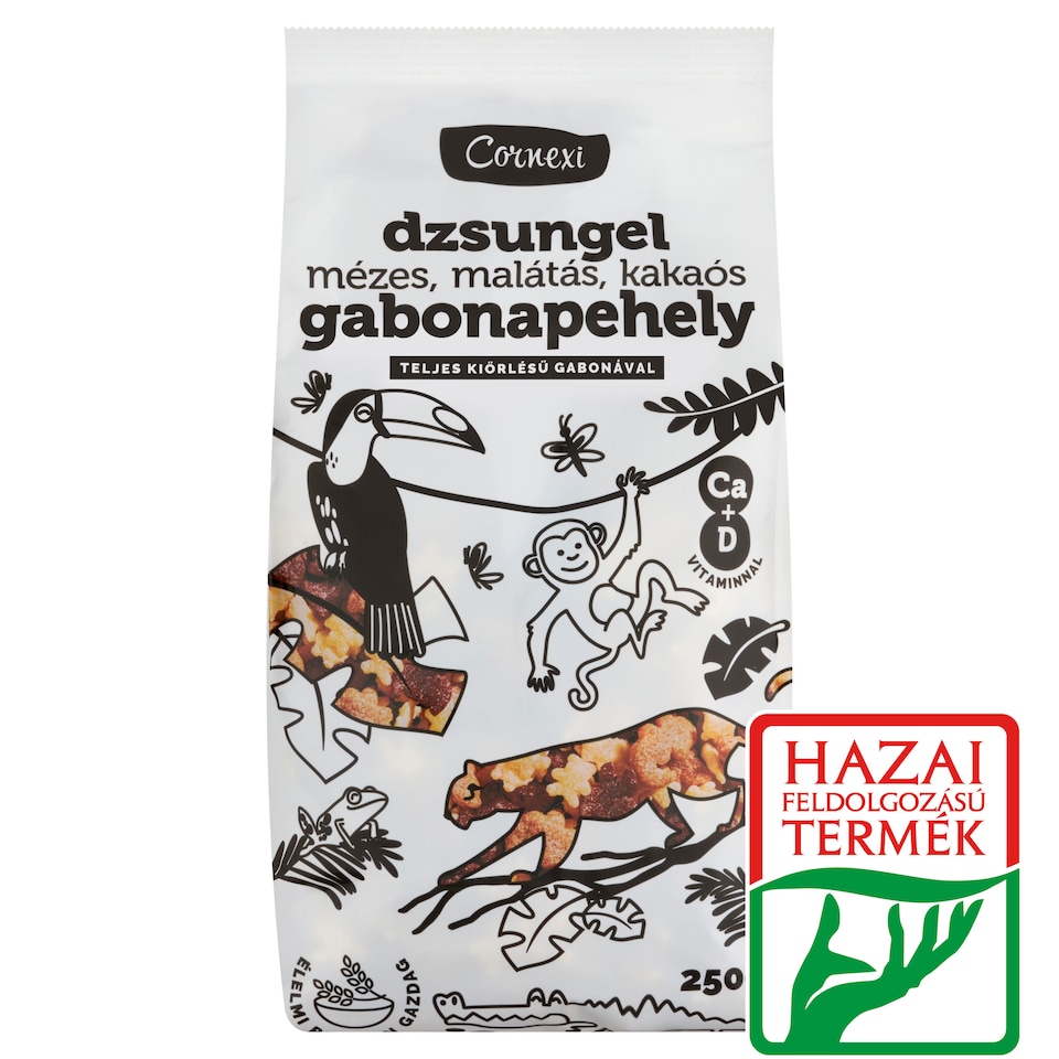 Cornexi Dzsungel mézes, malátás, kakaós gabonapehely 250 g