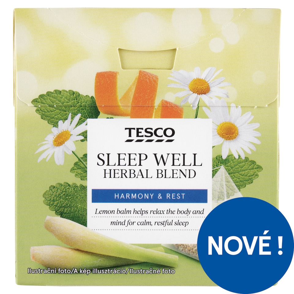 Tesco Bylinný čaj pro klidný spánek aromatizovaný porcovaný 20 x 2,0g (40g)