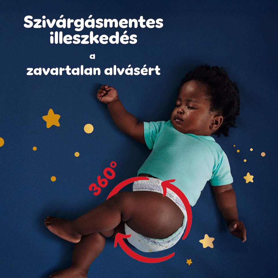 Pampers Night Bugyipelenka, Méret: 5, 22 db Pelenka, 11kg-17kg  1. kép