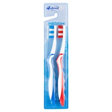 4Dent Medium Toothbrush 2 pcs