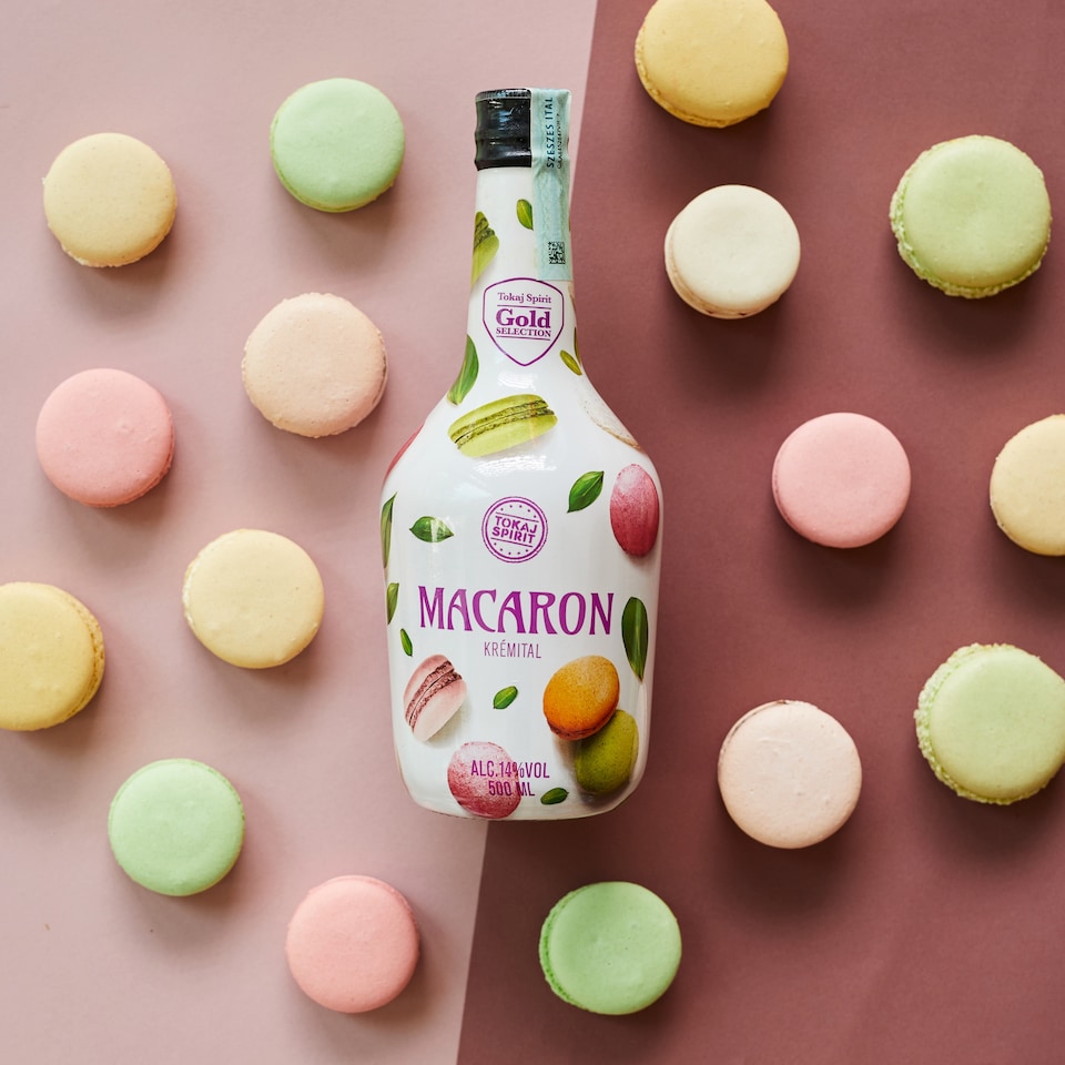 Tokaj Spirit Macaron mandula ízű alkoholos krémital 14% 500 ml 1. kép