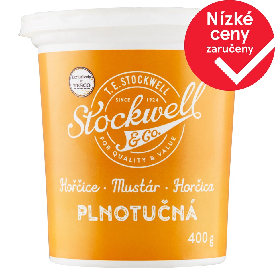 Stockwell & Co. Hořčice plnotučná 400g