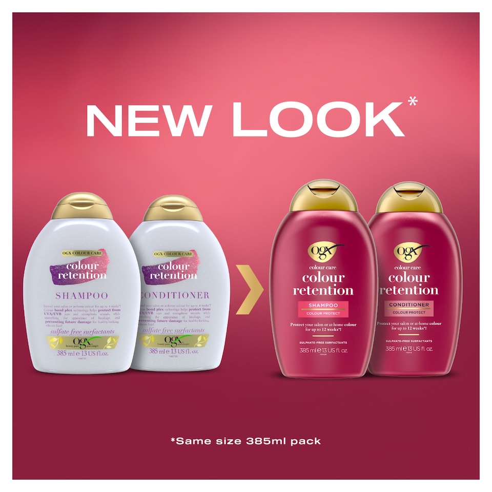 image 1 of OGX Colour Retention Shampoo with Bond Plex Technology 385ml