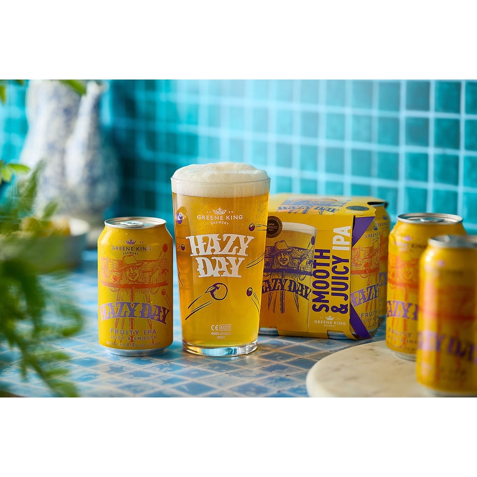 image 1 of Greene King Hazy Day IPA 4x330ml