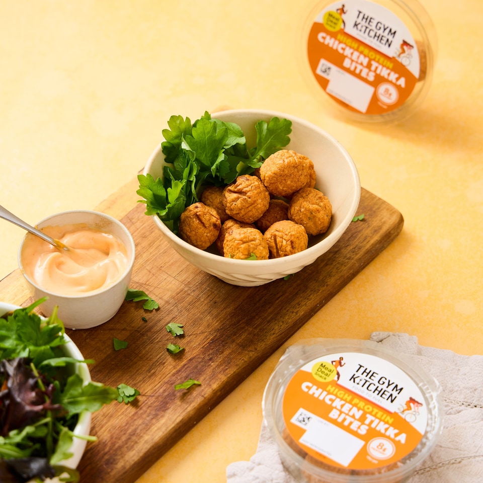 image 1 of The Gym Kitchen Chicken Tikka Bites 45g