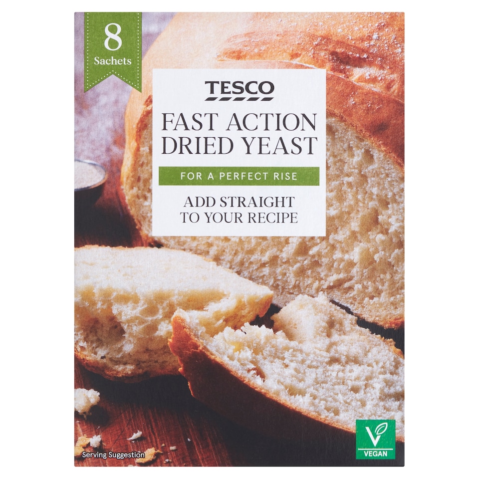 Tesco Fast Action Dried Yeast 56G