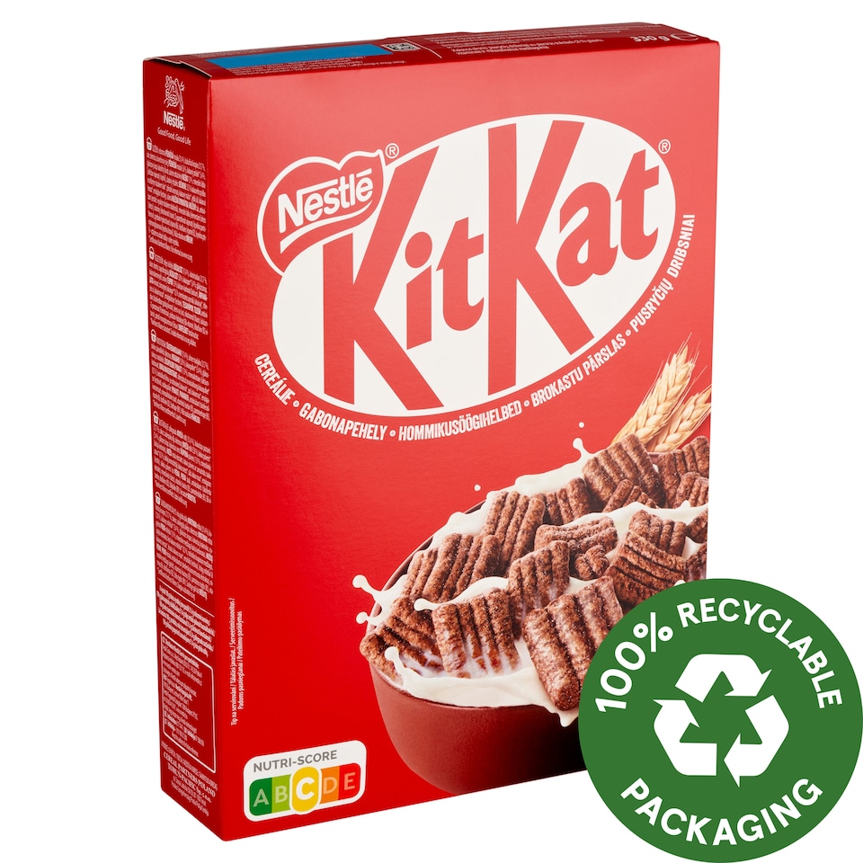 KitKat Cocoa-Flavored Crunchy Cereal with Milk Chocolate, Vitamins and Minerals 330 g