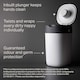 image 4 of Tommee Tippee Twist&Click Sangenic Cotton White