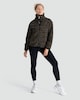 image 2 of F&F Active Fleece Leopard Print Zip Up Jacket in Multi Black