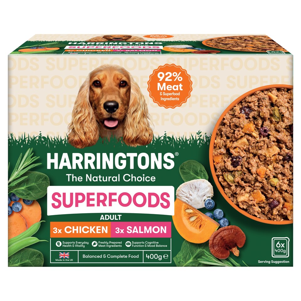 Harringtons Superfoods Adult Chicken & Salmon 6x400g
