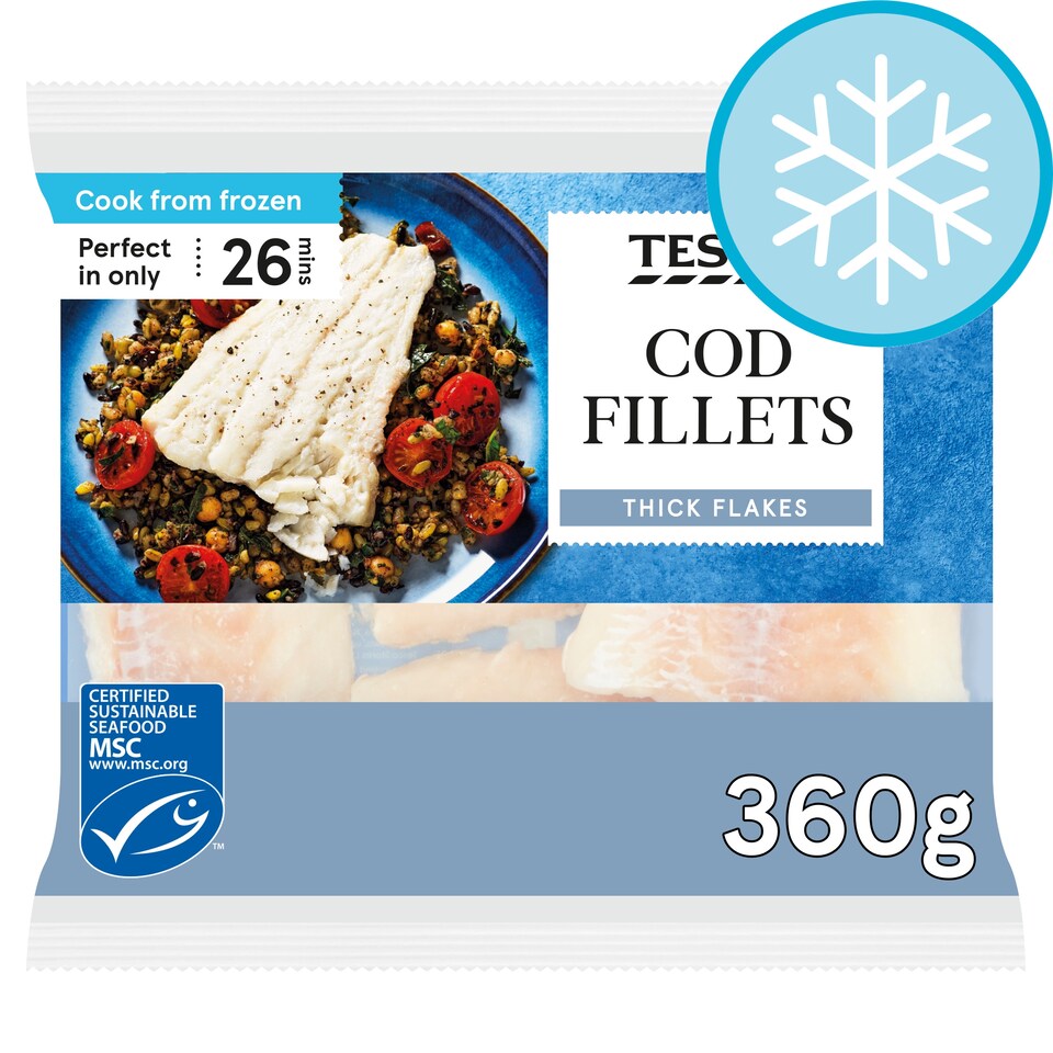 Tesco Cod Fillets 360G
