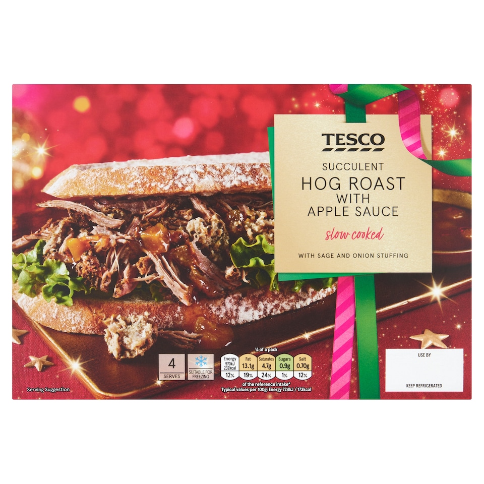 Tesco Hog Roast with Chunky Apple Sauce 745g