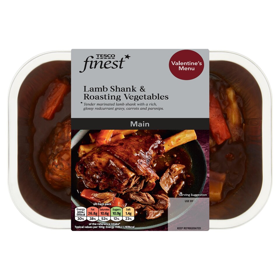 Tesco Finest Lamb Shank & Roasted Vegetables 510G Tesco Groceries