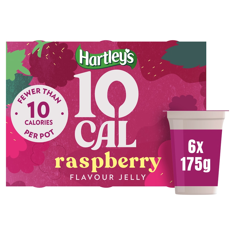 Hartley's 10 Cal Raspberry Flavour Jelly 6 x 175g