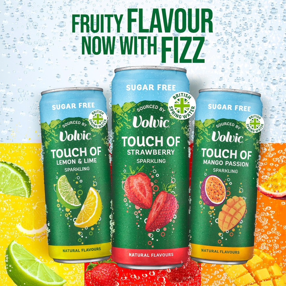 image 1 of Volvic Sugar Free Sparkling Water - Touch of Lemon & Lime 4 x 330ml