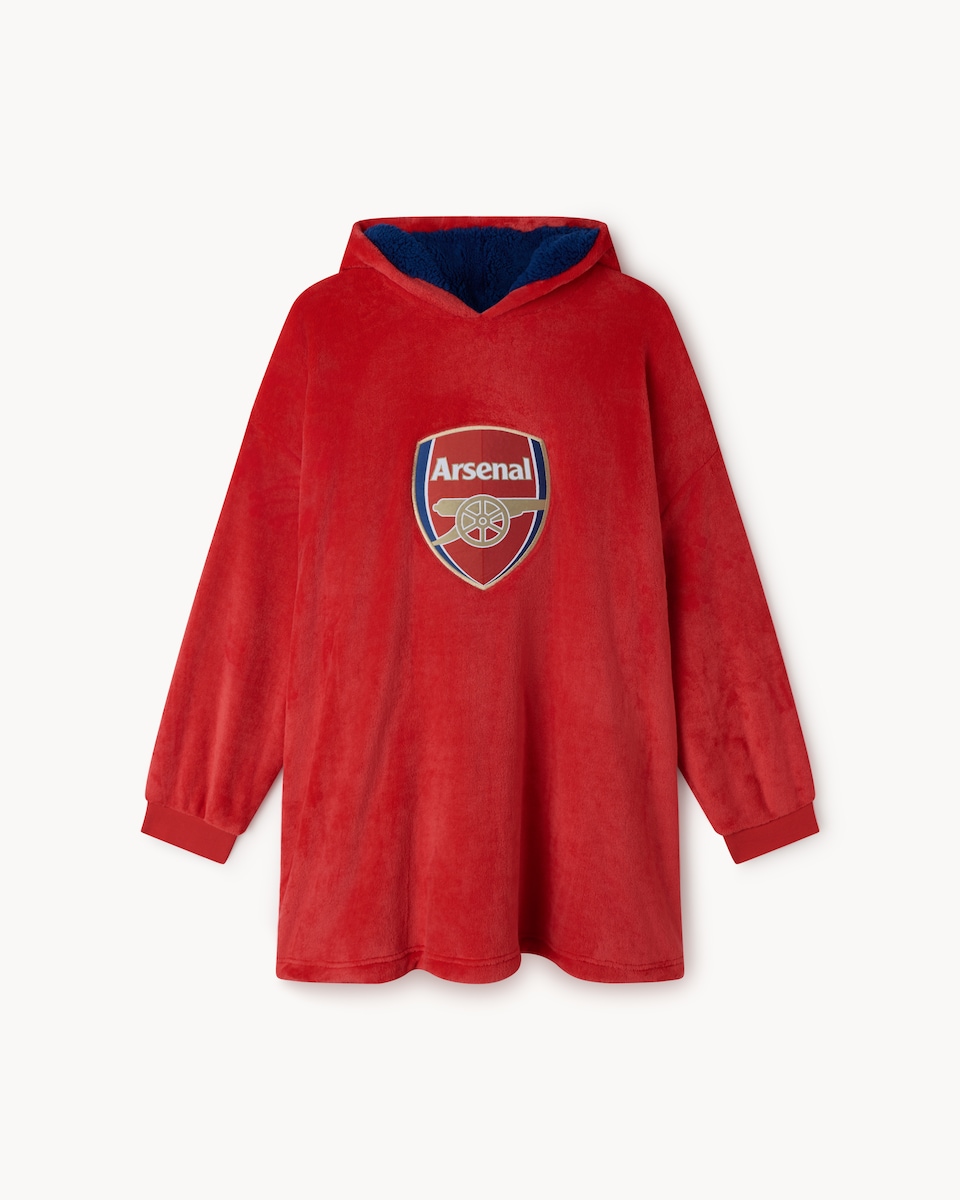 image 1 of Arsenal Fleece Hoodie in Red