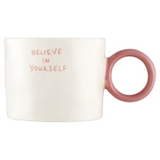 F&F Home Believe in Yourself Circle Handle Mug