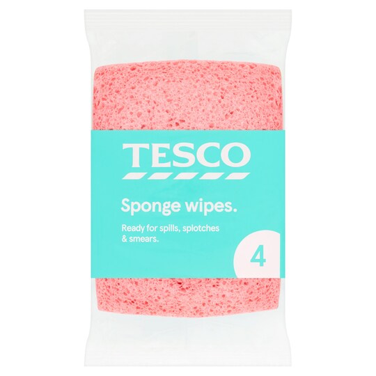 Tesco Sponge Wipes Pack Of 4 Tesco Groceries