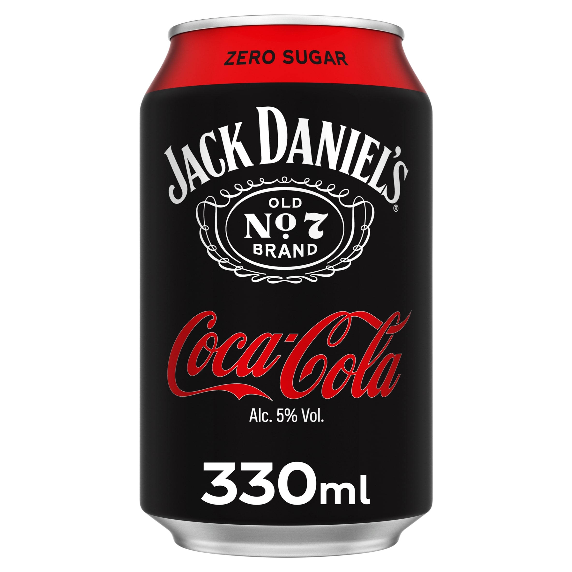 Jack Daniel's Whiskey & Coca-Cola Zero Sugar 330Ml