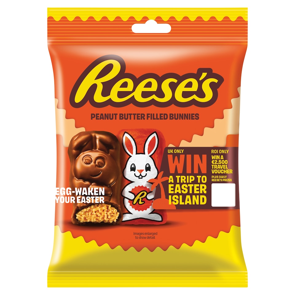 Reese's Milk Chocolate Peanut Butter Bunnies 70g Clip Strip