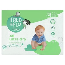 Fred & Flo 48 Ultra Dry Nappies Size 4
