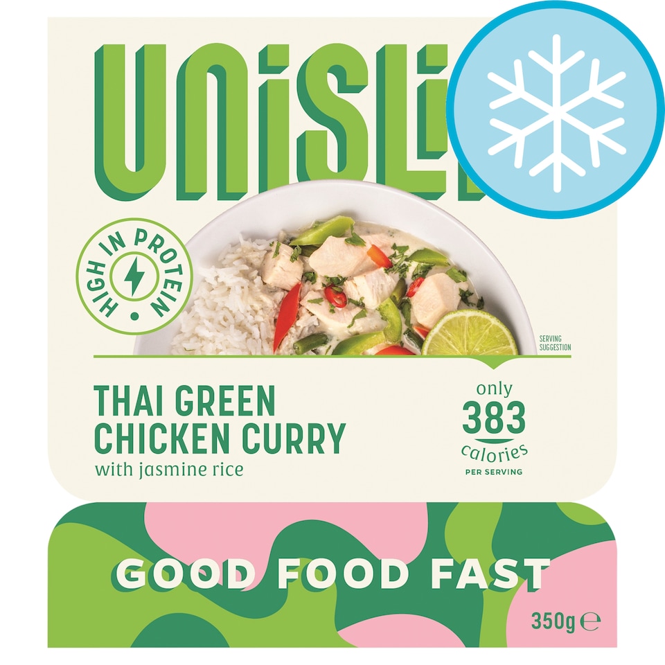 Unislim Thai Green Chicken Curry with jasmine rice 350g