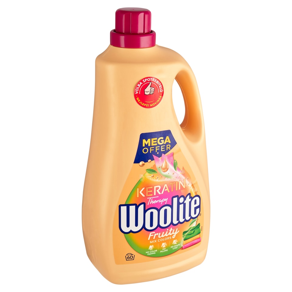 Obrázek 1 pro produkt Woolite Keratin Therapy Fruity tekutý prací přípravek s keratinem 60 praní 3,6l