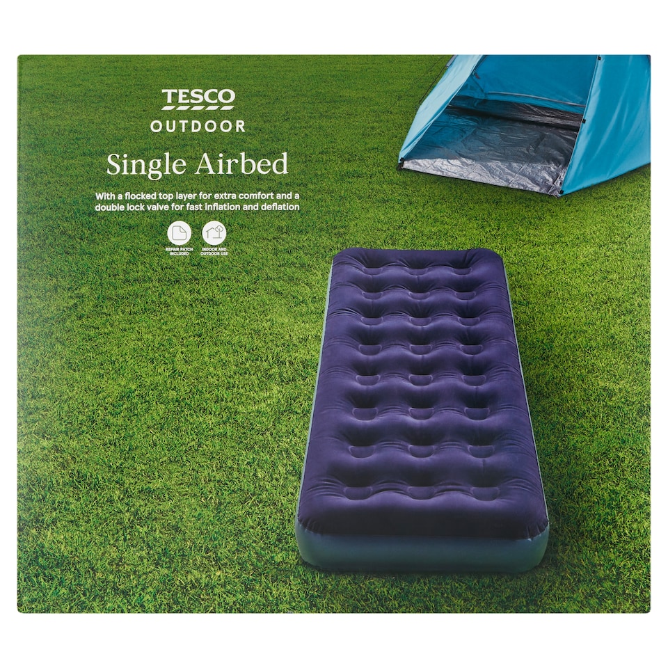 Tesco Outdoor egyszemélyes felfújható ágy
