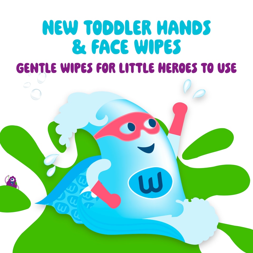 image 1 of WaterWipes Kids Hands & Faces 40 wipes