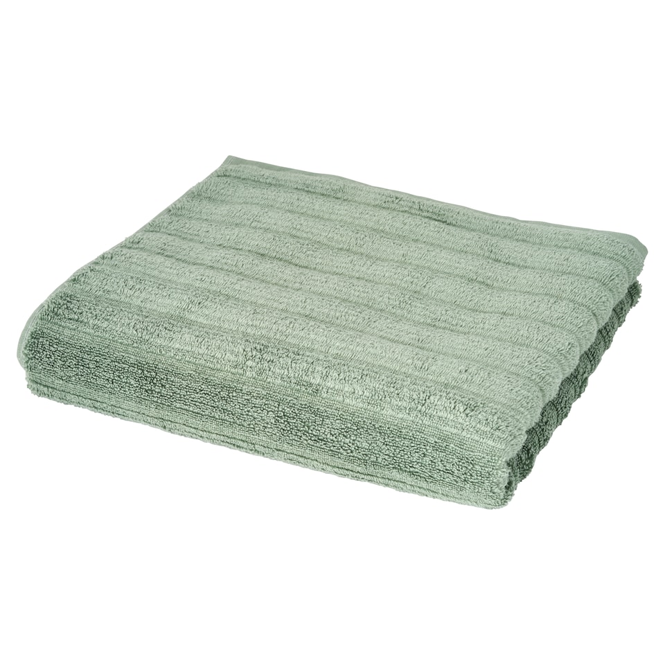 F&F Home Sage Ribbed Bath Sheet Towel