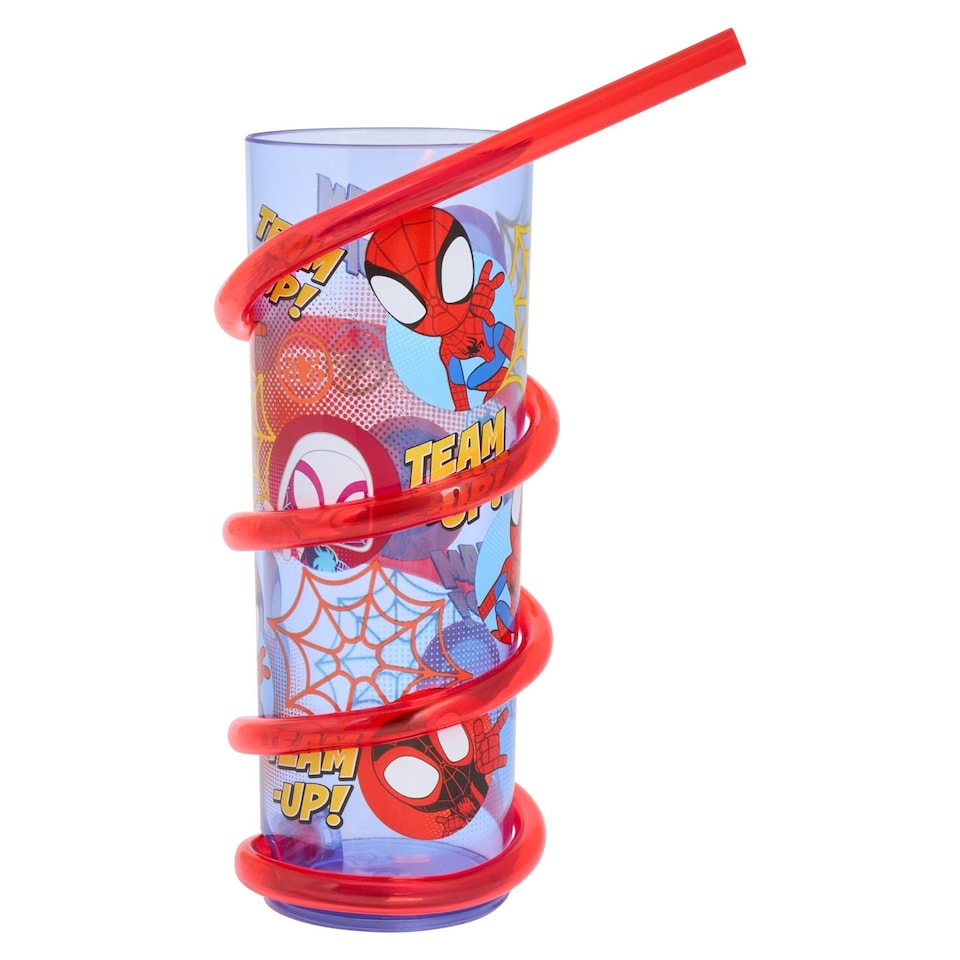image 1 of Spidey Swirly Straw