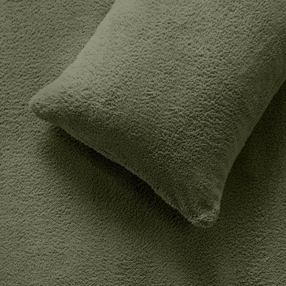 image 1 of Silentnight Green Teddy Duvet Double