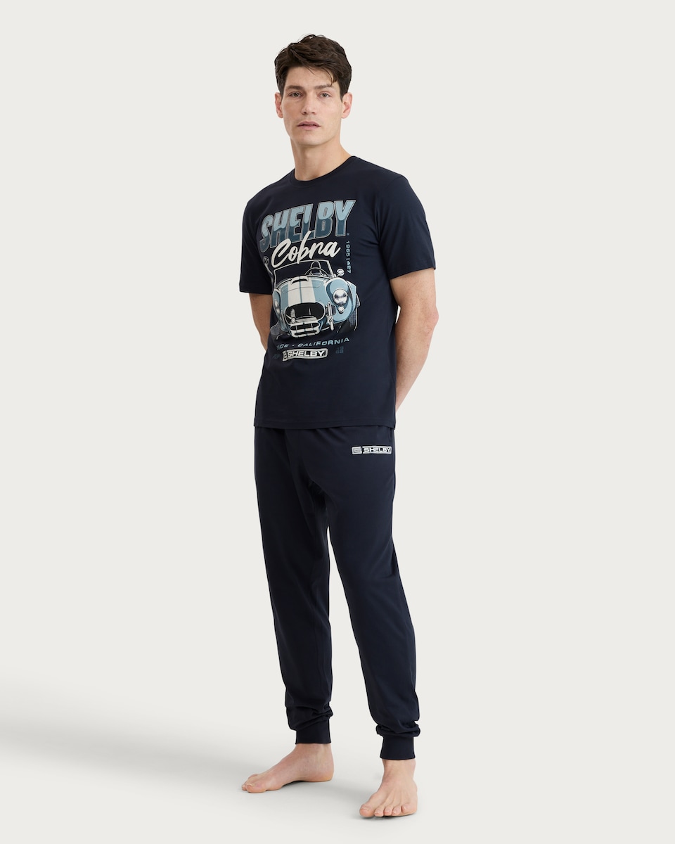 image 1 of Shelby Cobra Pure Cotton Pyjama Set in Multi
