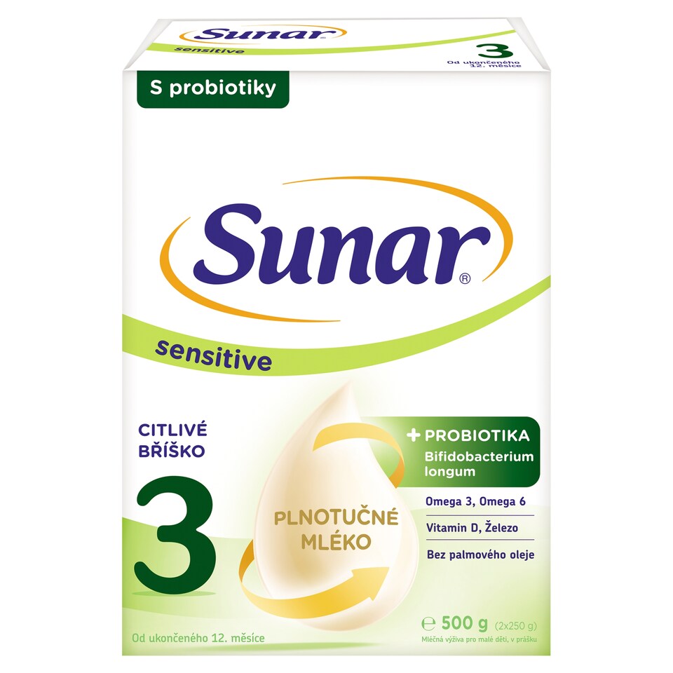 obrázok 1 z Sunar Sensitive 3, batoľacie mlieko 500 g