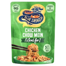 Blue Dragon Chicken Chow Mein Noodles Ready Meal 250g