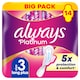 image 1 of Always Platinum Day & Night 14 Sanitary Pads With Wings Size 3