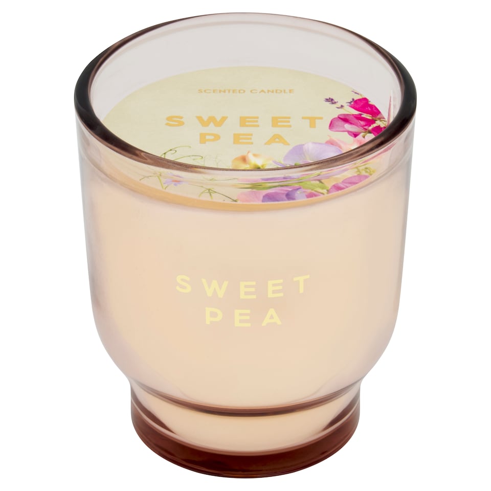 F&F Home Floral Bouquet Small Candle Sweet Pea 155g