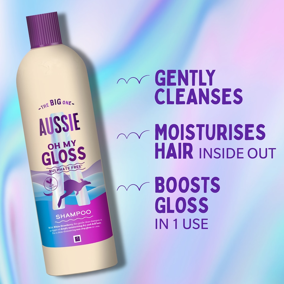 image 1 of Aussie Oh My Gloss Sulphate Free Shampoo 400ml