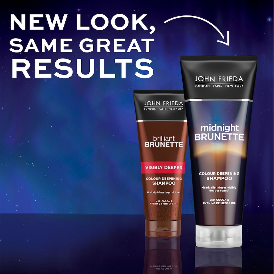 image 1 of John Frieda Midnight Brunette Colour Deep Shampoo 250Ml