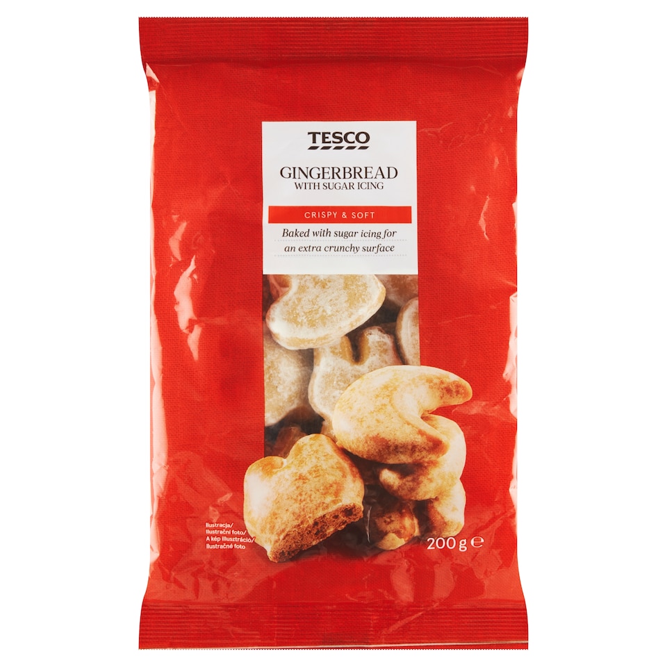 Tesco Gingerbread with Sugar Icing 200g
