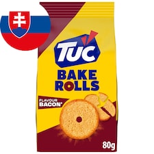 TUC Bake Rolls Slanina Chlebové sucháre balenie 80 g