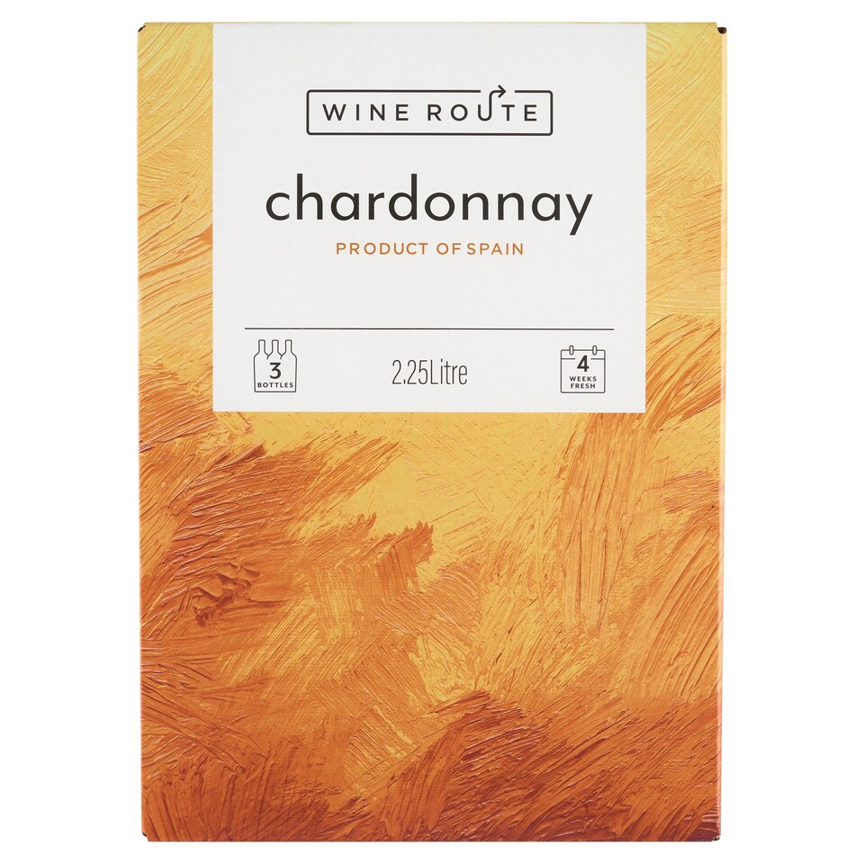 Wine Route Chardonnay száraz fehérbor 12% 2,25 l