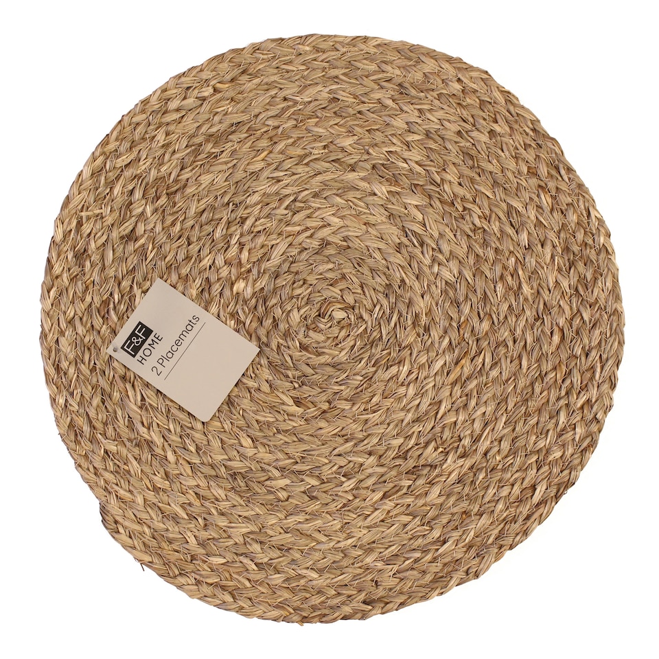image 1 of F&F Home Harmony Placemat Natural 2 Pack